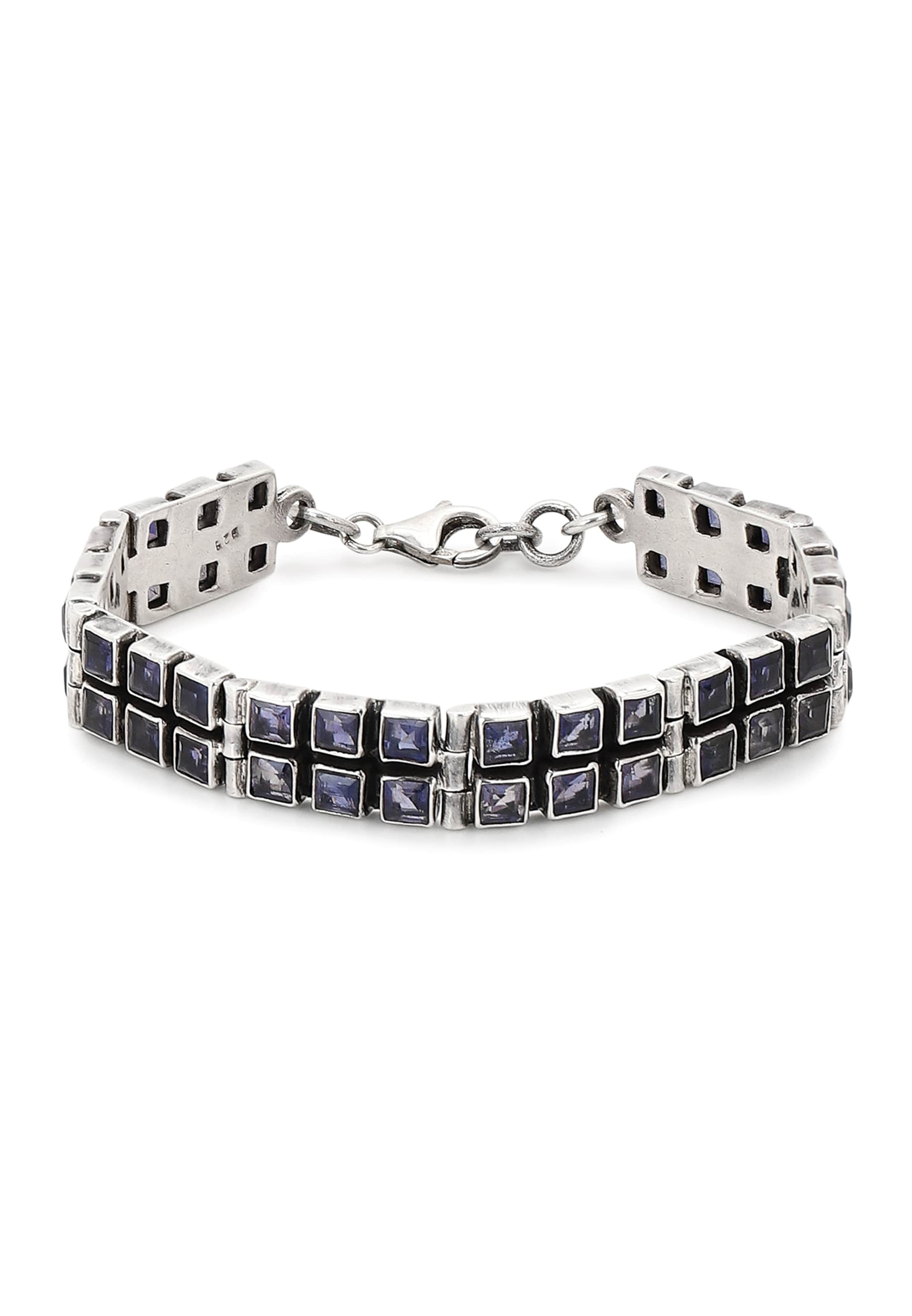 NAEMI Bracelet en bleu / argent, Vue avec produit