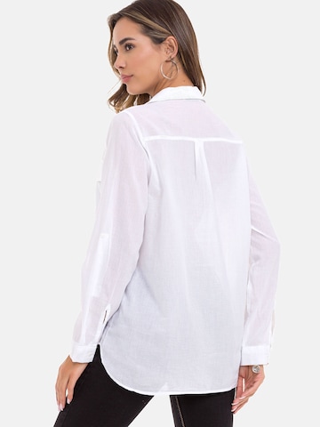 CIPO & BAXX Blouse 'WH123' in Wit