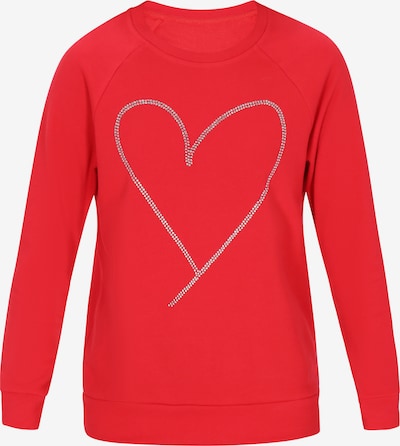 Bluză de molton 'Fashion Look' NALLY pe sângeriu / argintiu, Vizualizare produs