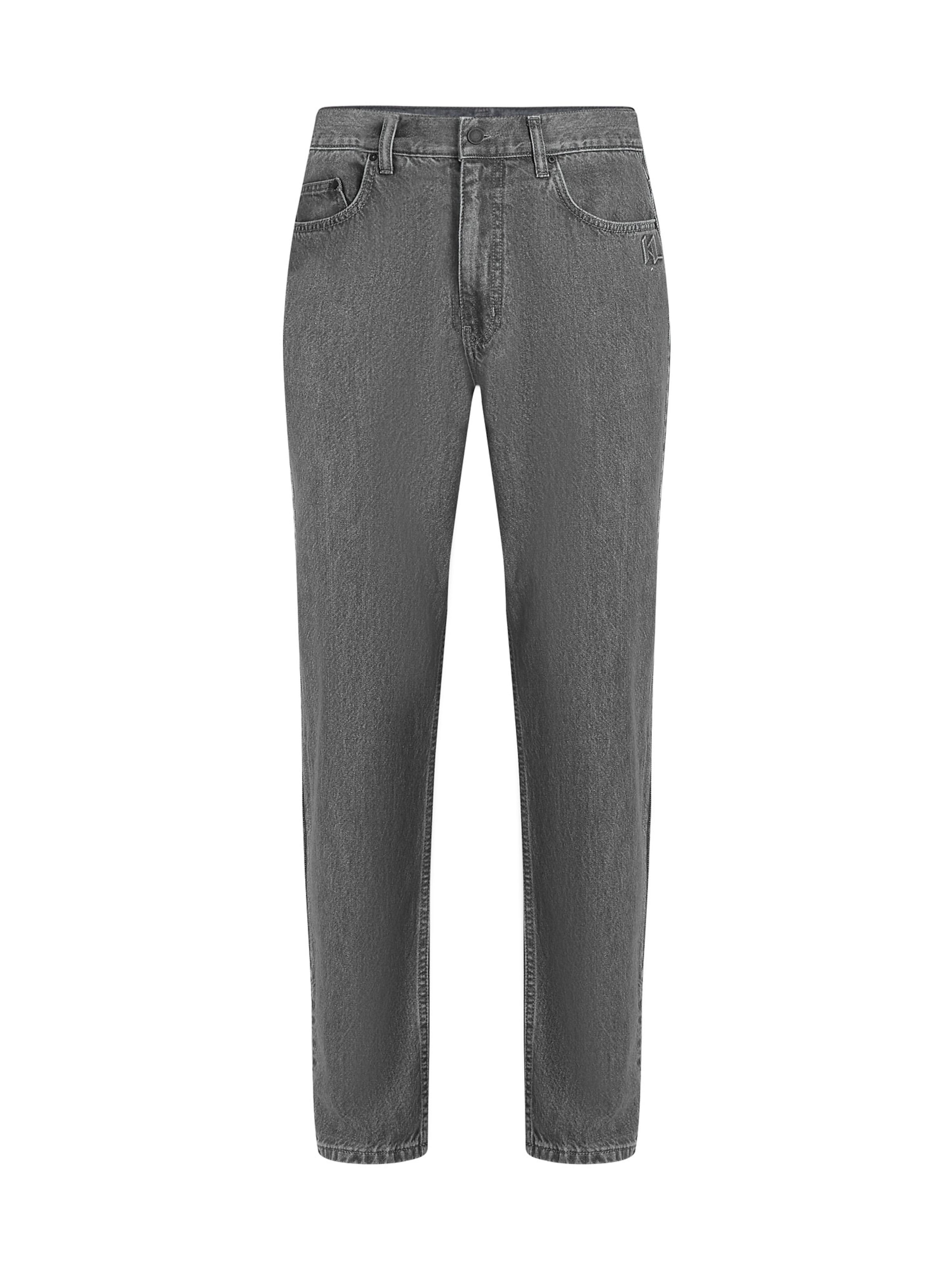 Tapered Jeans de la Karl Lagerfeld pe gri: față