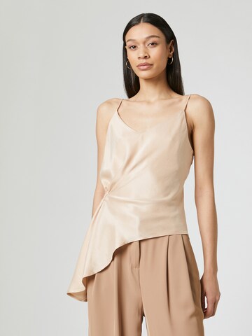 Guido Maria Kretschmer Women Top 'Rafaela' in Beige: voorkant