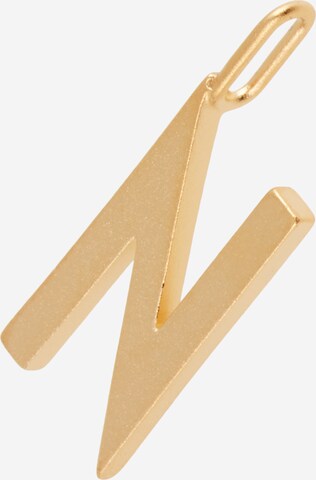 Design Letters Pendant in Gold: front