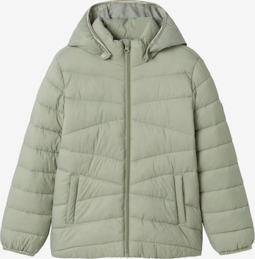 NAME IT Övergångsjacka 'NKFMarble' i grön: framsida