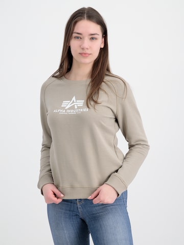 Bluză de molton de la ALPHA INDUSTRIES pe bej: față