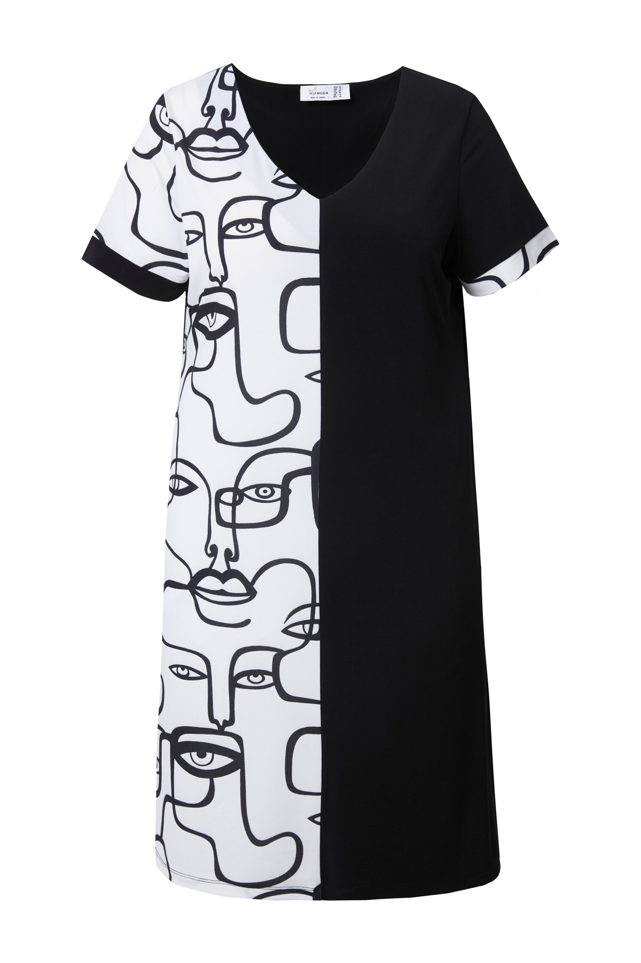 MIAMODA Jurk in Zwart: voorkant