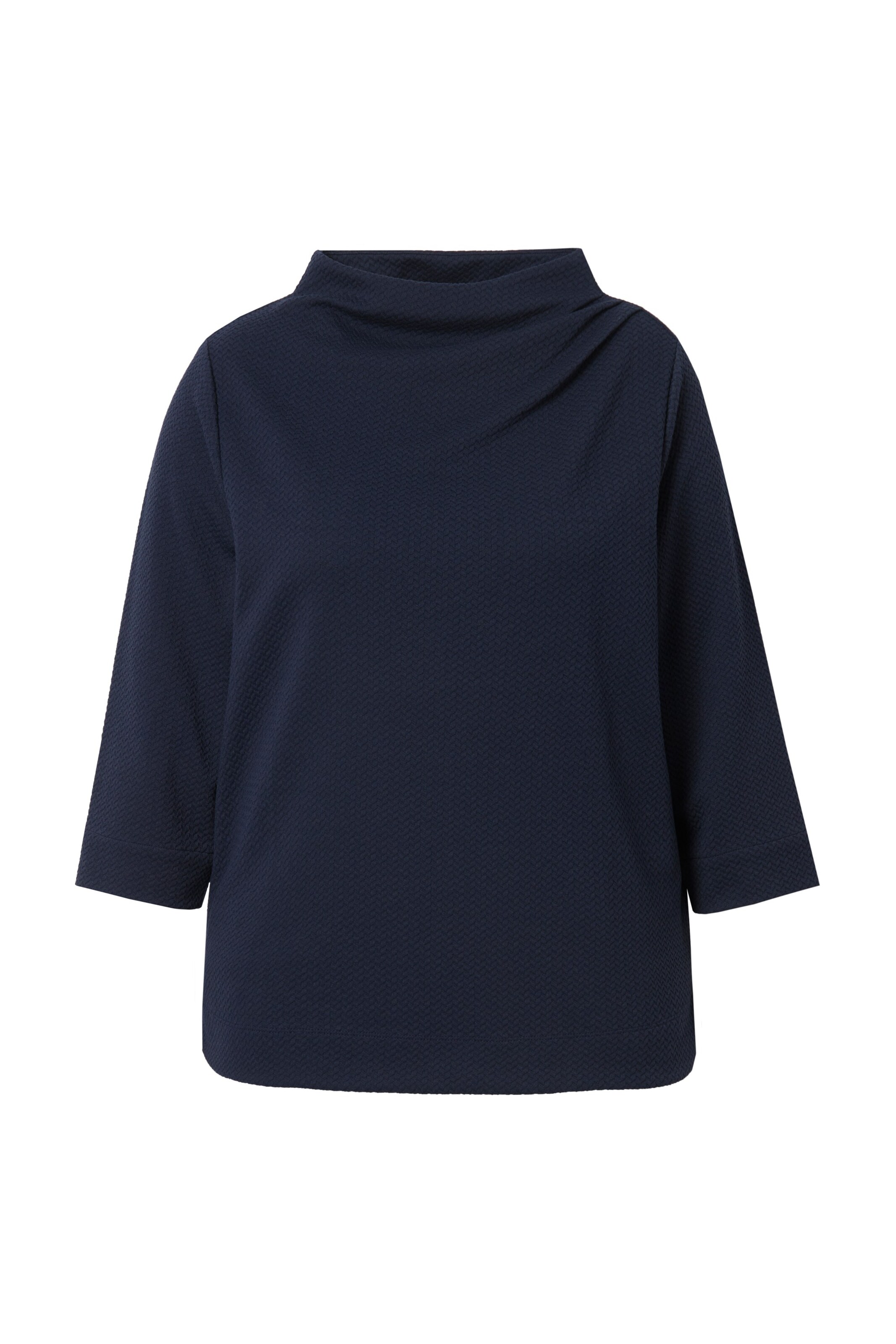 Ulla Popken Sweatshirt in Blauw: voorkant