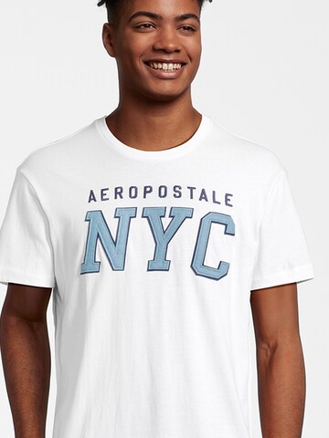 T-Shirt AÉROPOSTALE en blanc