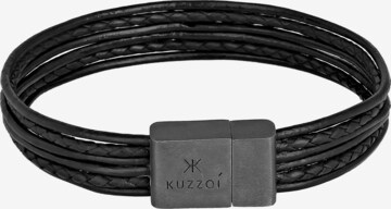 Bracelet KUZZOI en noir : devant