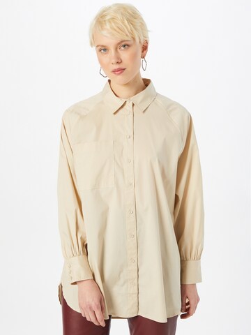 Camicia da donna di TOM TAILOR DENIM in beige: frontale