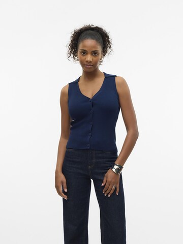 VERO MODA Knitted vest 'VMWillow' in Blue: front
