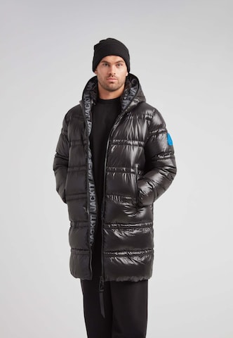 JACK1T Jacke ' R4D Tramline Daunenmantel Lux ' in Schwarz
