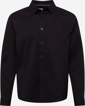 Calvin Klein Jeans Button Up Shirt in Black: front