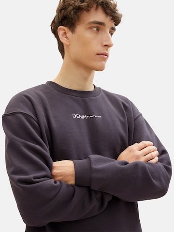 TOM TAILOR DENIM - Sweatshirt em cinzento