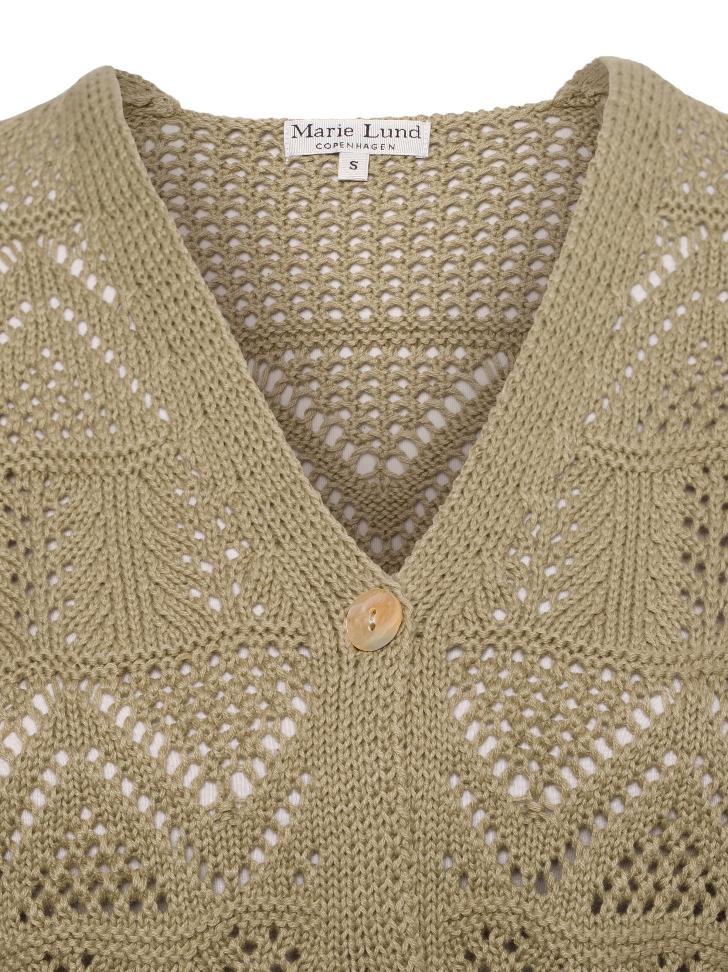 Marie Lund Gebreid vest ' ' in Groen