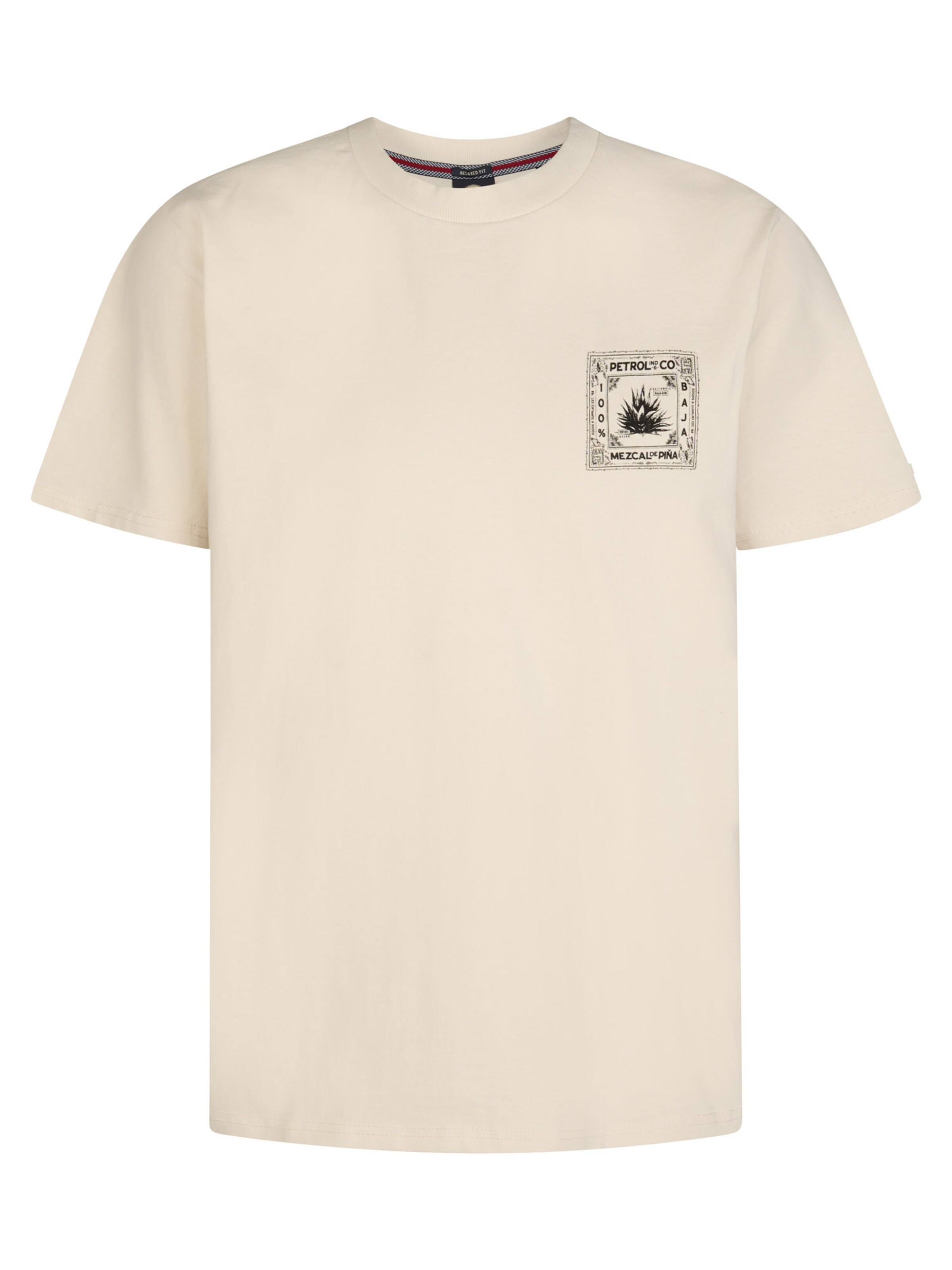 T-Shirt 'Calor' Petrol Industries en beige : devant