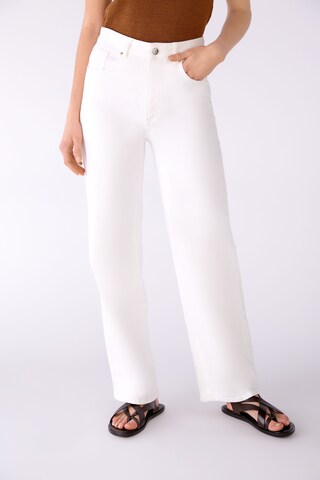 OUI Regular Jeans in Wit: voorkant