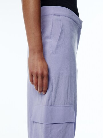 EDITED Boot cut Cargo Pants 'Nannette' in Purple