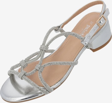 Palado by Sila Sahin Riemensandale in Silber: Vorderseite