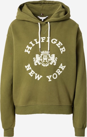 TOMMY HILFIGER Sweatshirt in Grün: predná strana