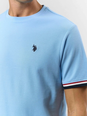 U.S. POLO ASSN. Regular Fit Skjorte ' Nils ' i blå
