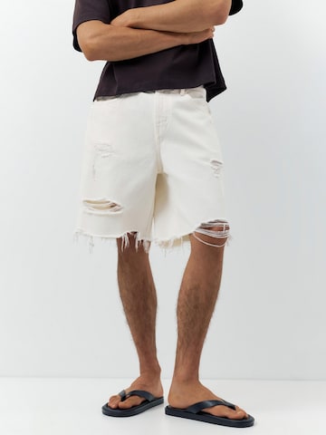 Loosefit Jeans di Pull&Bear in beige: frontale