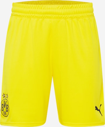 PUMA - Regular Calças de desporto em amarelo: frente