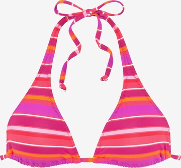 s.Oliver Triangle Bikini Top in Pink: front