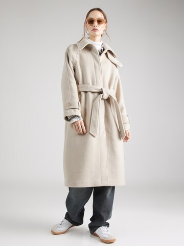 Abercrombie & Fitch Ανοιξιάτικο και φθινοπωρινό παλτό σε μπεζ: μπροστά