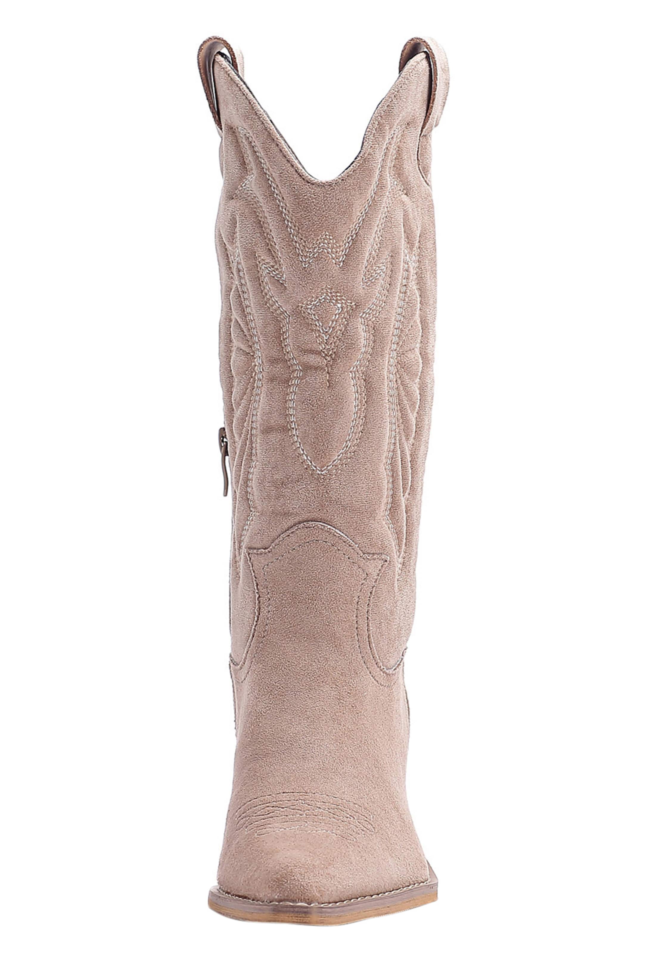 Stivale da cowboy di Elara in beige