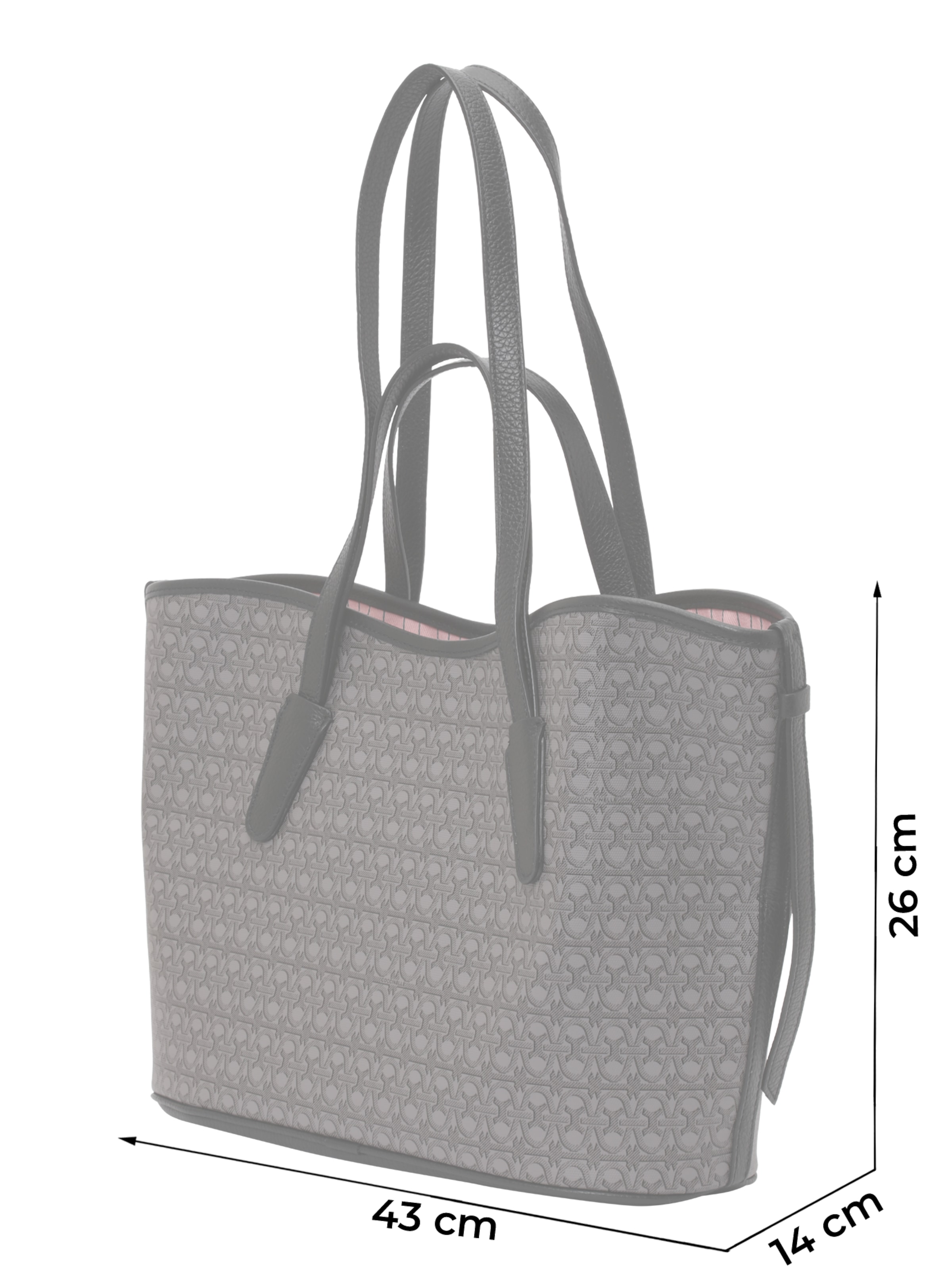 Plase de cumpărături 'NEW NEVER' de la Coccinelle pe negru