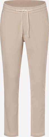 Finshley & Harding London Tapered Pants 'Cox' in Beige: front