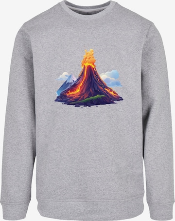 F4NT4STIC Sweatshirt 'Vulkanausbruch' in Grau: Vorderseite