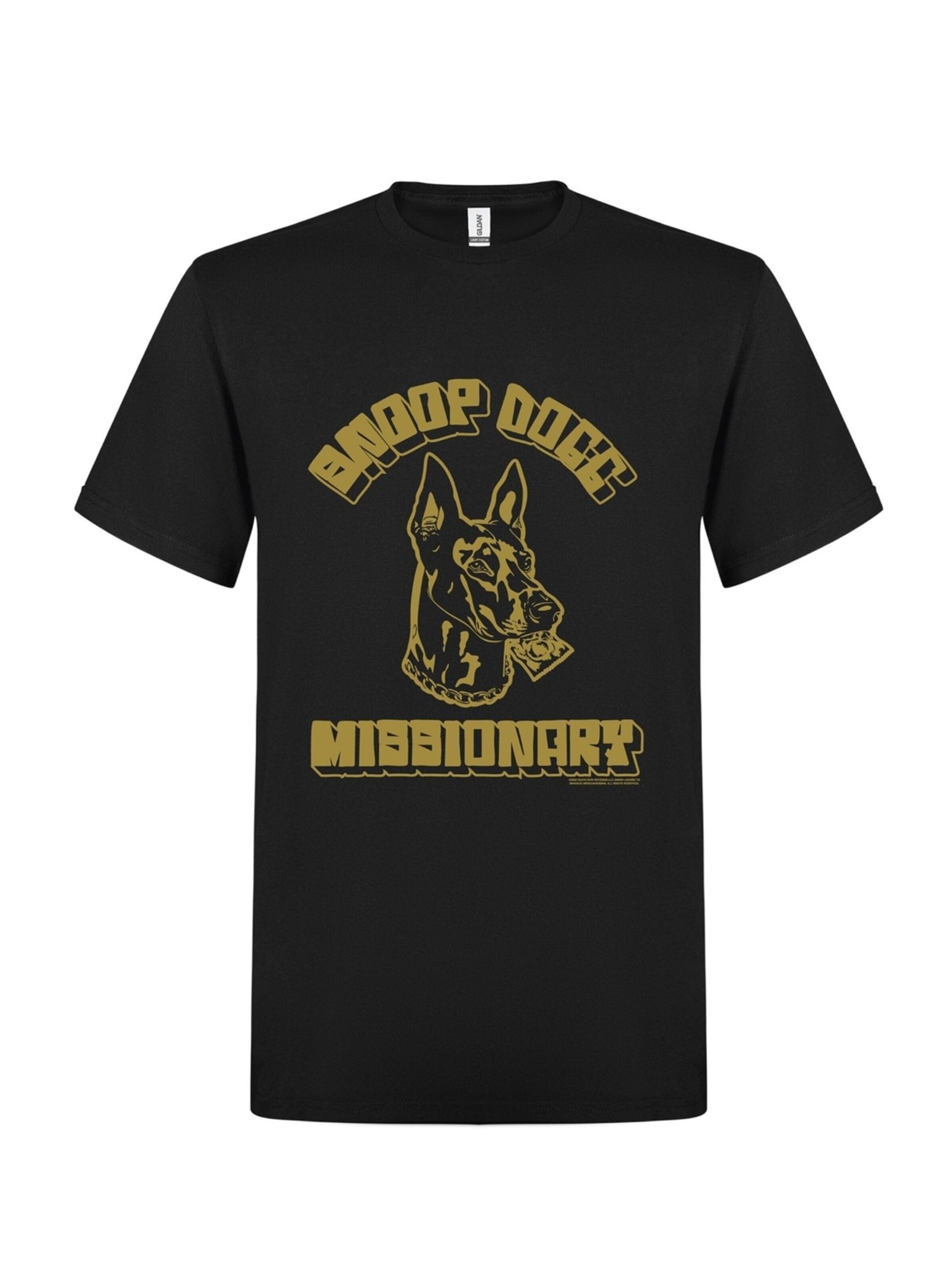 Rockshirts - Camiseta 'Snoop Dogg Missionary' en negro: frente