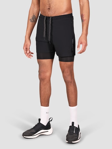 MOROTAI Slimfit Sporthose 'KANSEI' in Schwarz