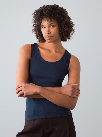 Honest Basics Top in Blauw