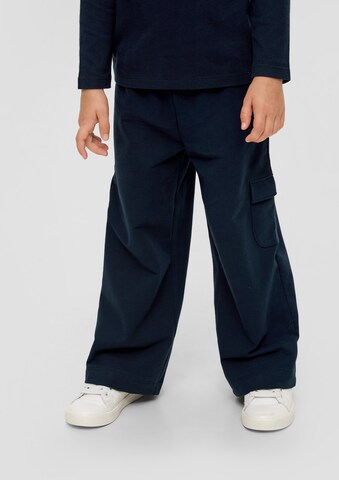 Wide Leg Pantalon s.Oliver en bleu : devant