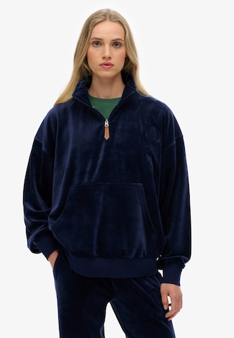 Superdry Sweatshirt 'Country Club' in Blauw: voorkant