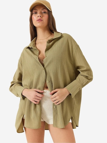 Chemisier Bianco Lucci en vert : devant