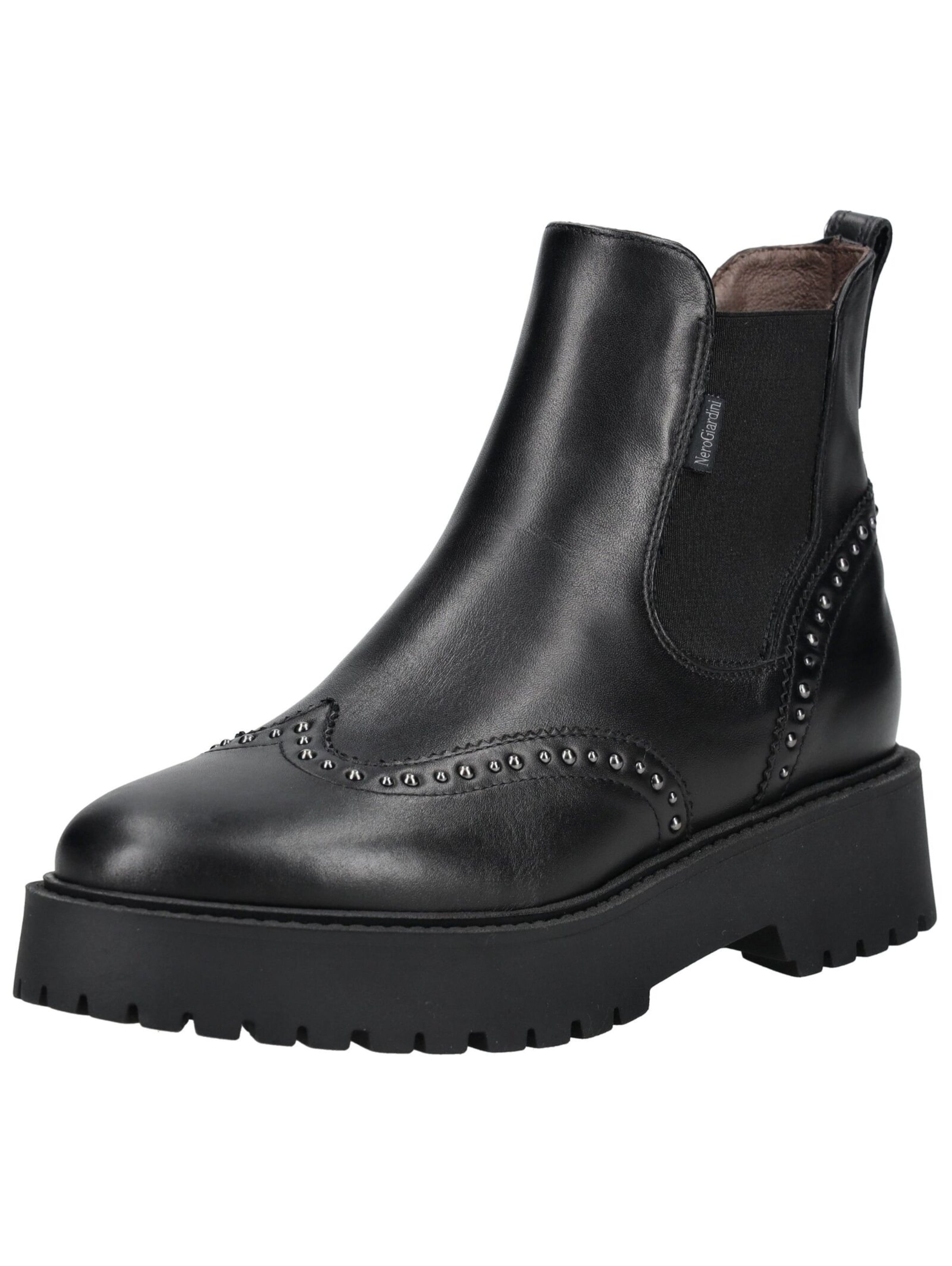 Nero Giardini Chelsea boots in Zwart: voorkant