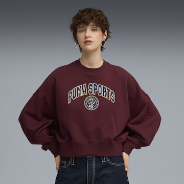 Sweat-shirt 'Essentials' PUMA en rouge : devant