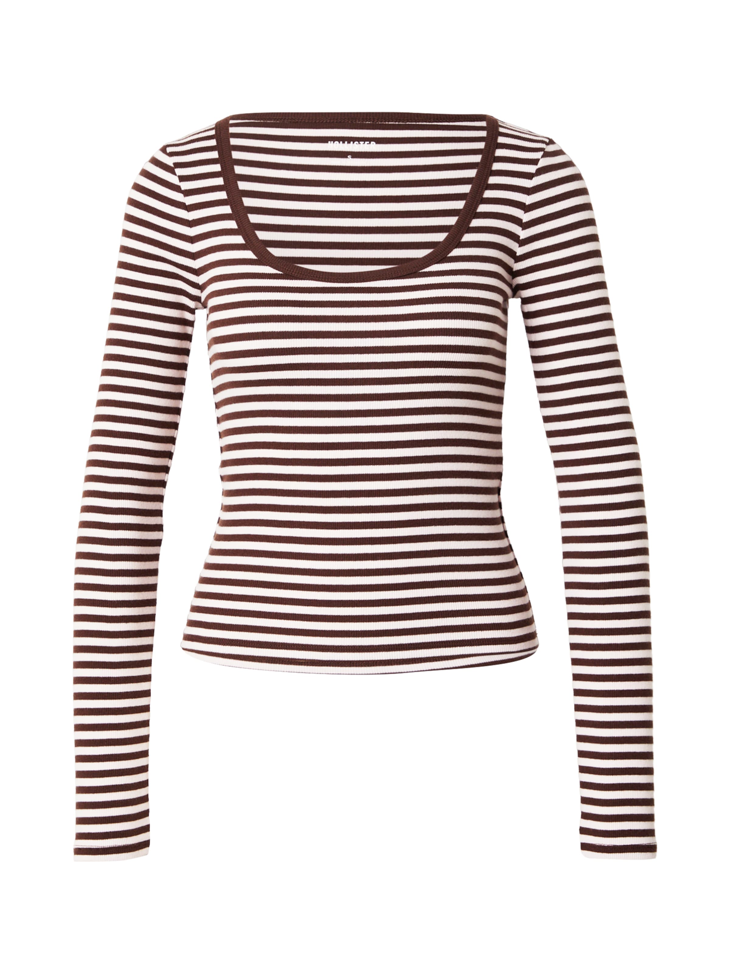 HOLLISTER Футболка в Коричневый: спереди