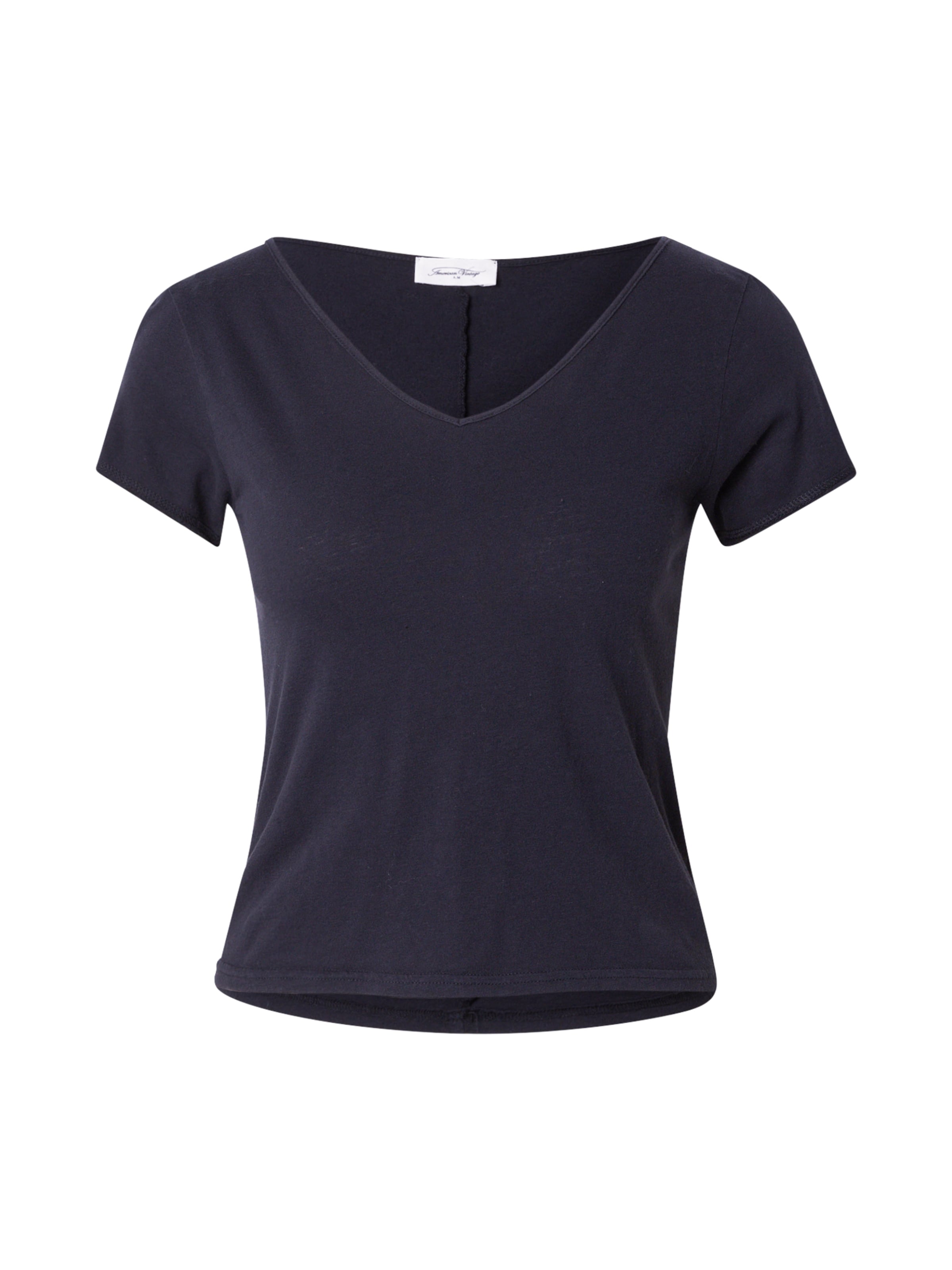 Tricou 'AKSUN' de la AMERICAN VINTAGE pe negru: față