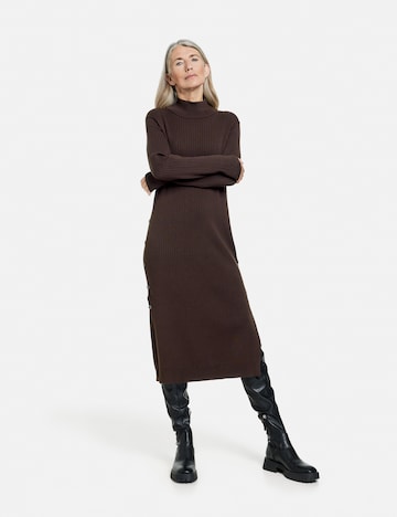 GERRY WEBER Knitted dress in Brown