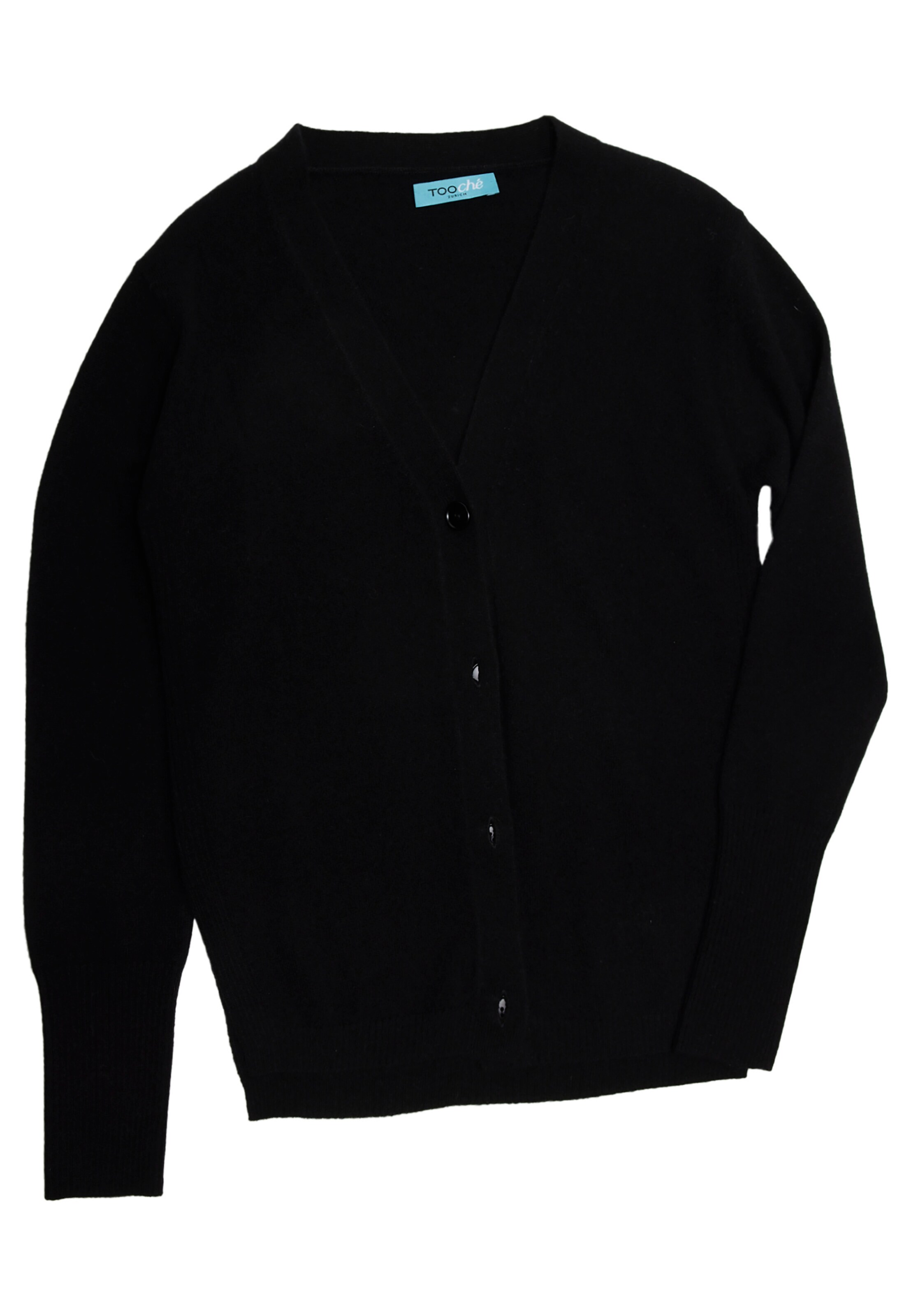 TOOche Knit cardigan in Black: front