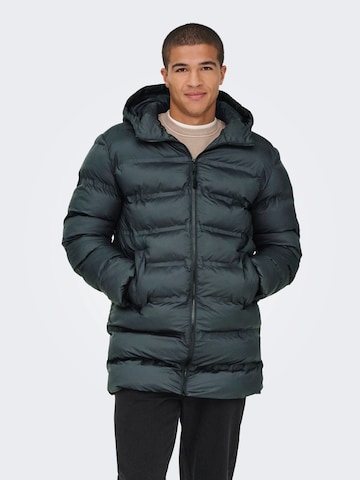 Only & Sons Winter jacket 'ONSUNION' in Black: front