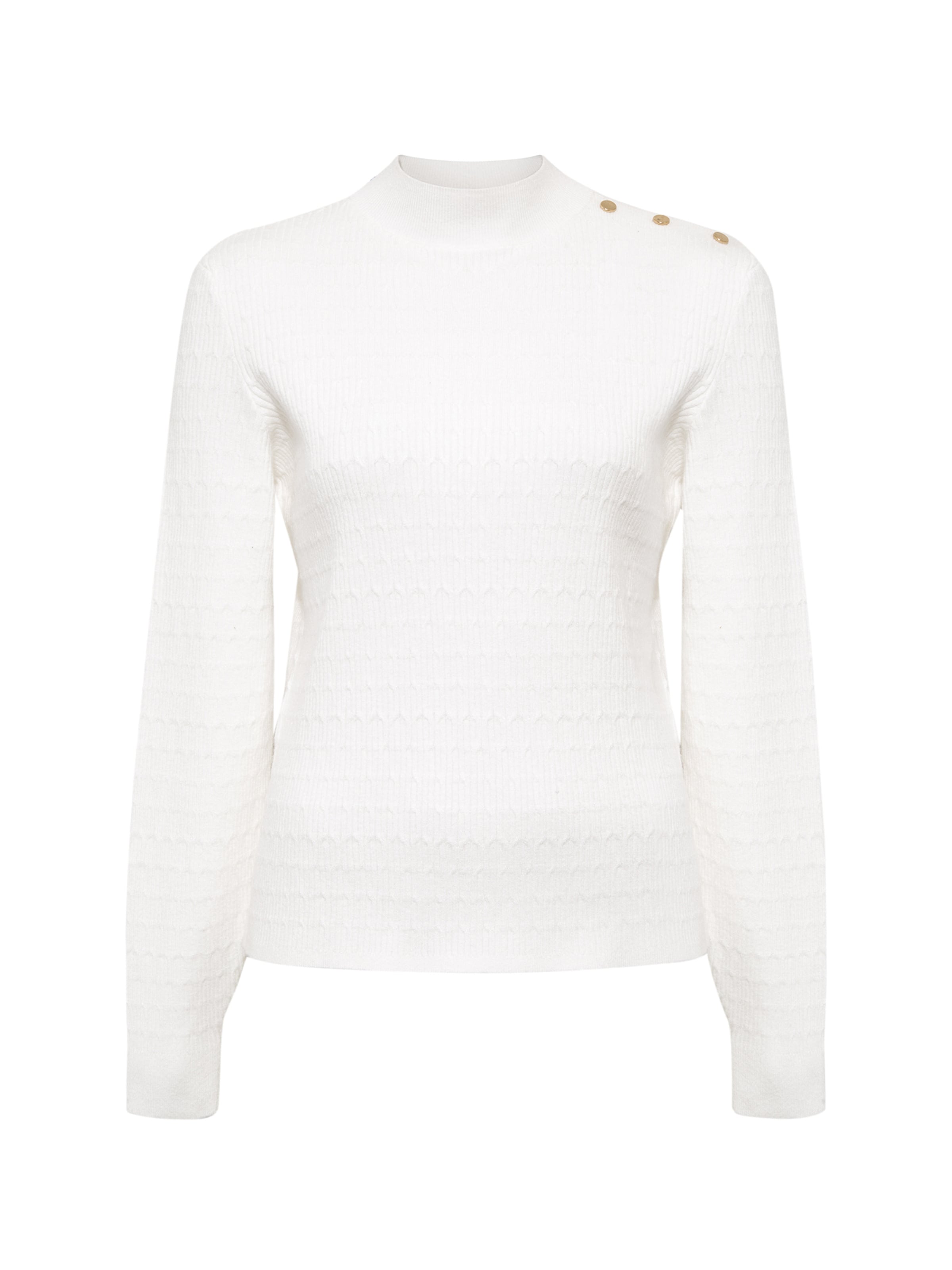 Mavi Sweater in White: front