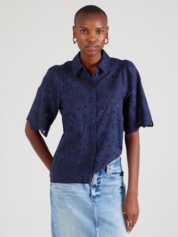 VERO MODA Blouse 'HAY' in Blauw: voorkant