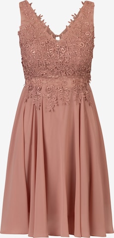 Robe de cocktail Kraimod en rose : devant