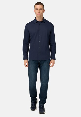 Boggi Milano Regular Fit Hemd in Blau