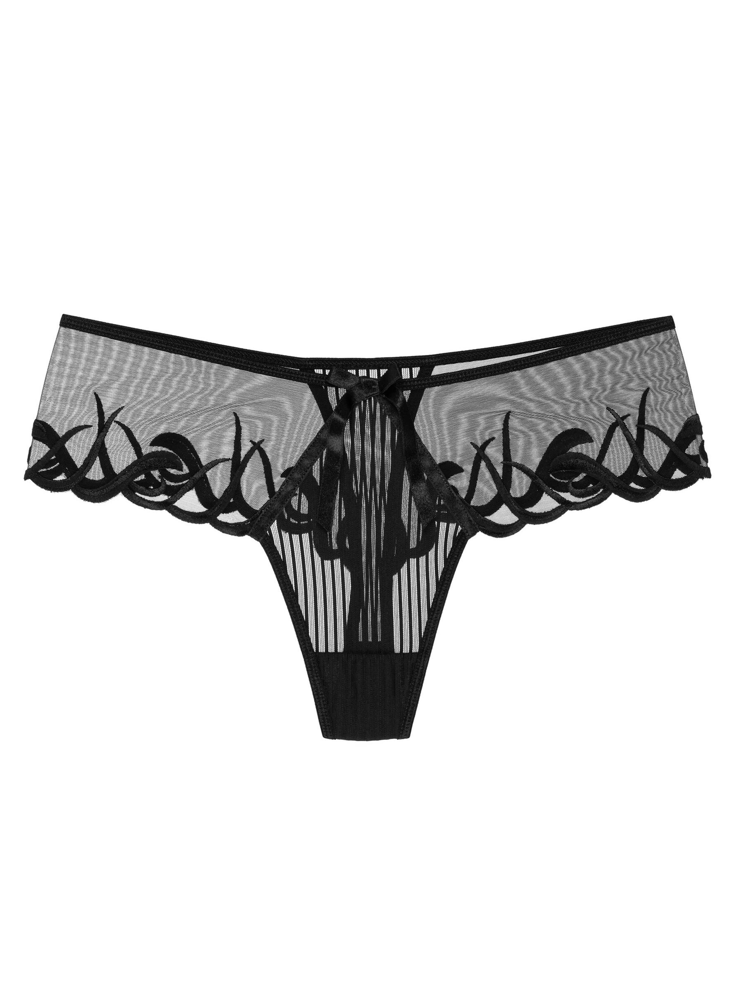 Wolbar Panty 'Makumba' in Black: front
